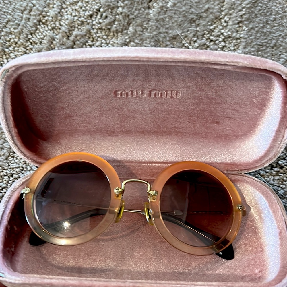 Amazing retro Pink Miu Miu sunglasses